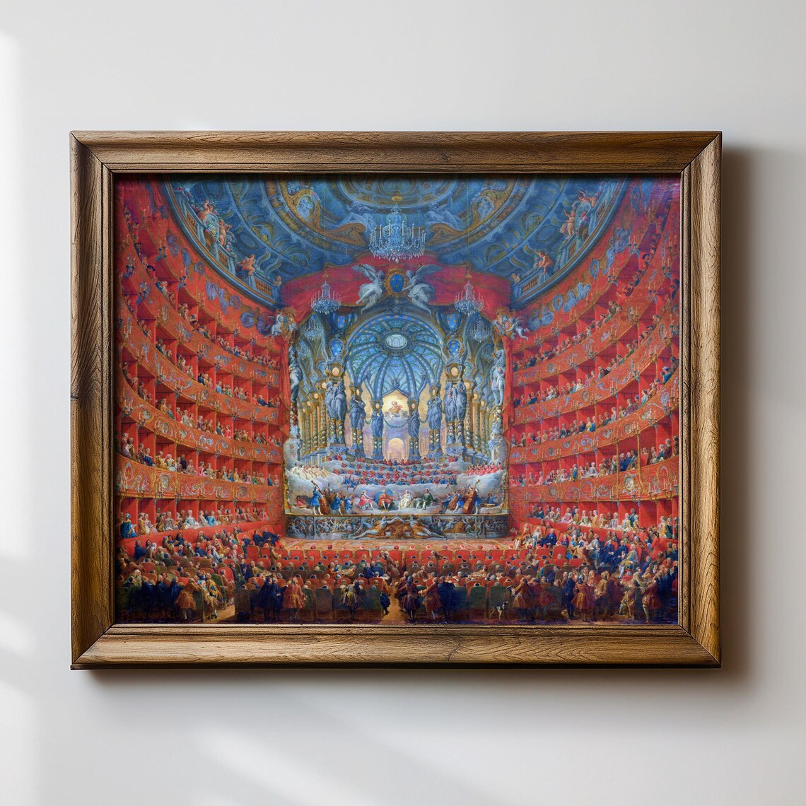 Baroque Theater Art Print, Vintage Opera House