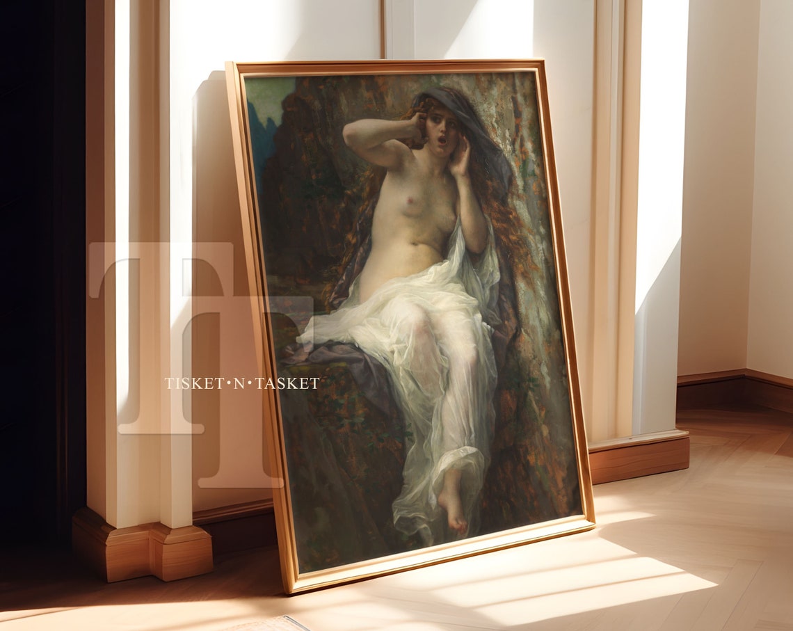 Echo Nymph Vintage Academic Painting Alexandre Cabanel 1874 Wall Art