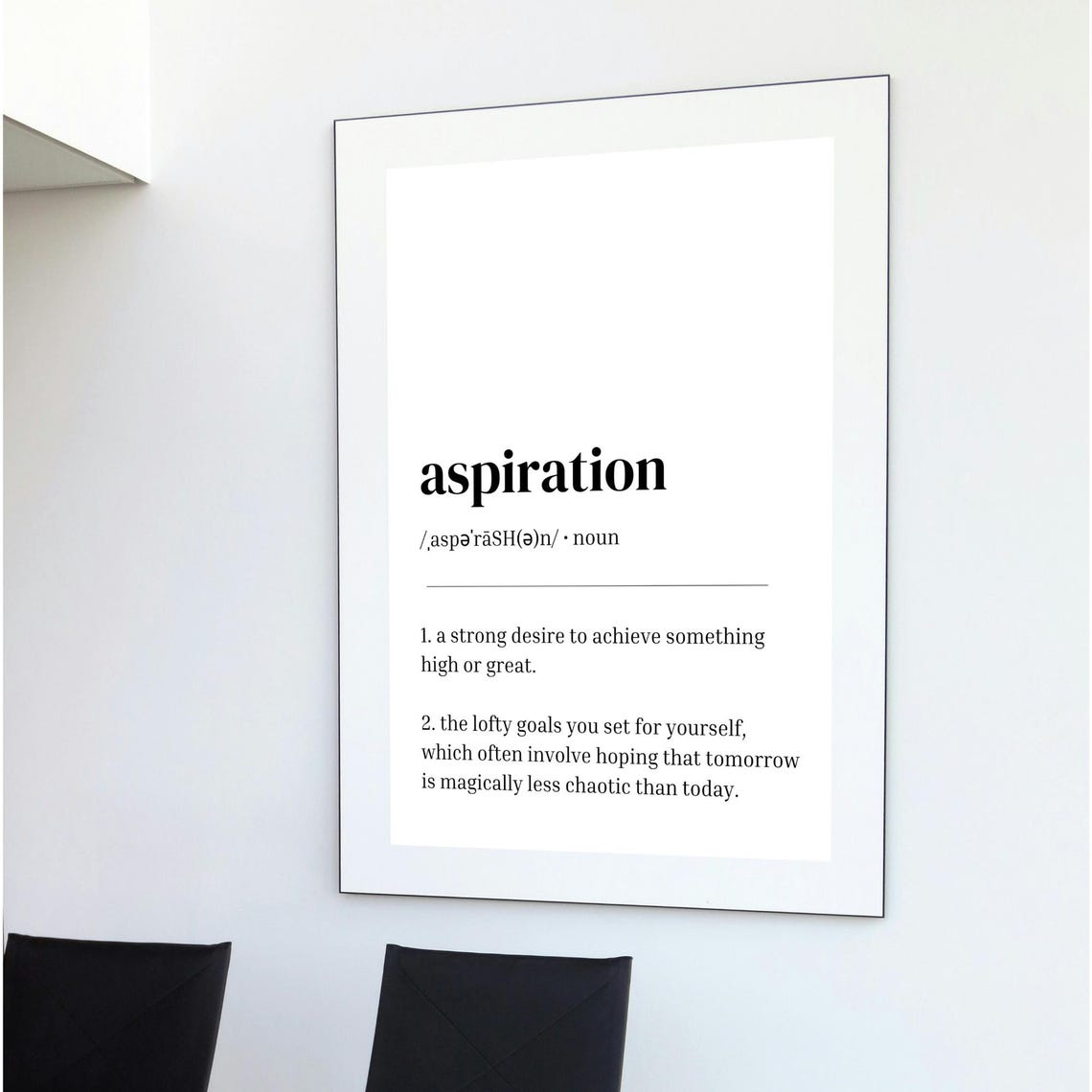 Aspiration Funny Dictionary Definition Office Workplace Print - Image 2