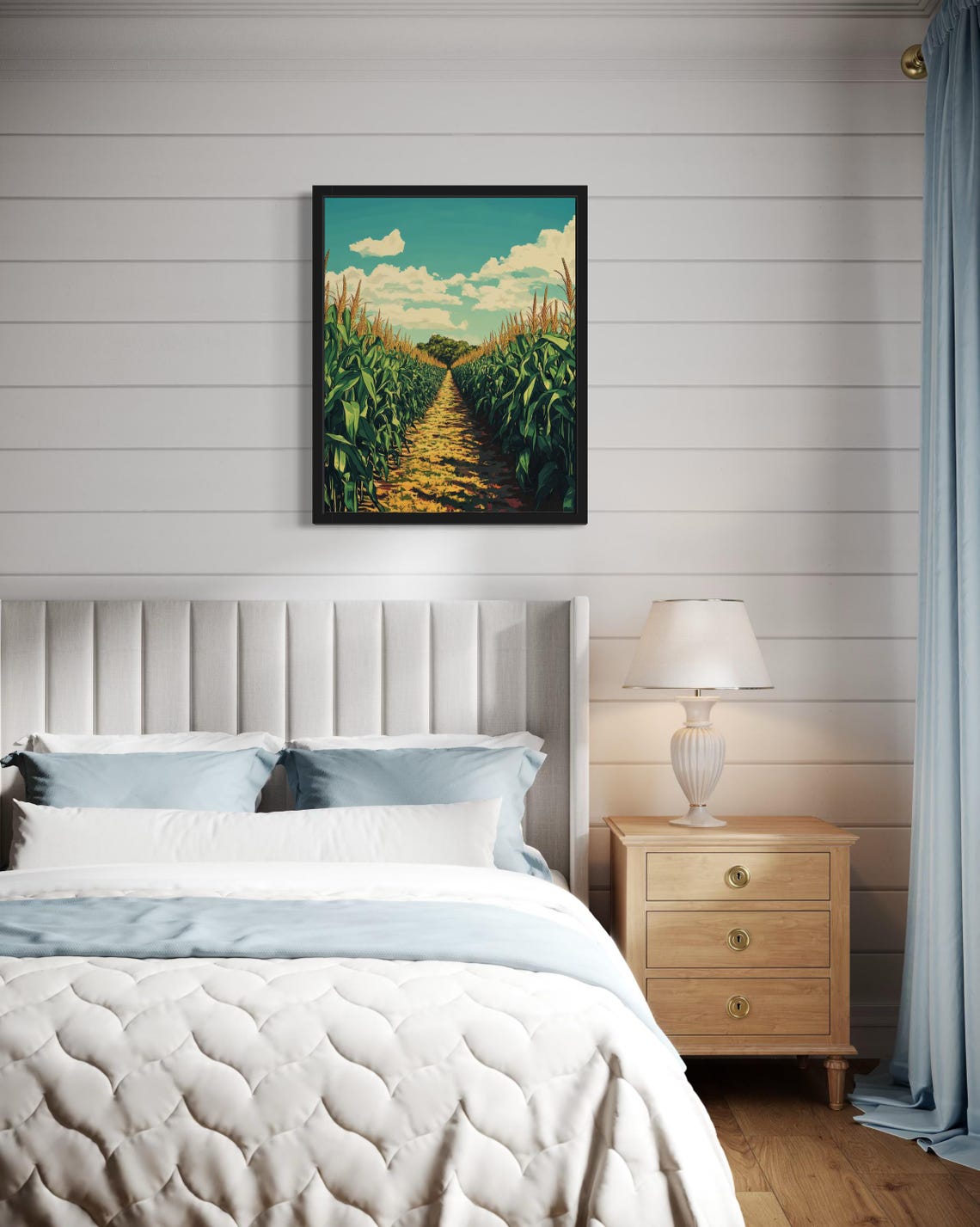 Corn Field Farm Pop Art Poster - Image 2