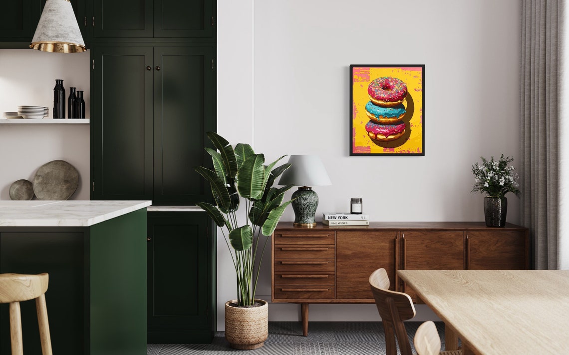 Donut Pop Art, Retro Vintage Collection - Image 3