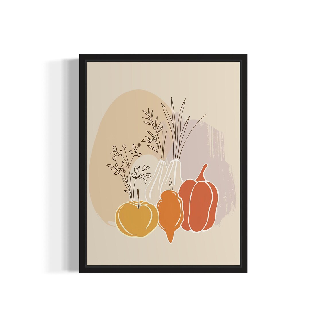 Vegetables Food Art Print, Original Paint Artwork