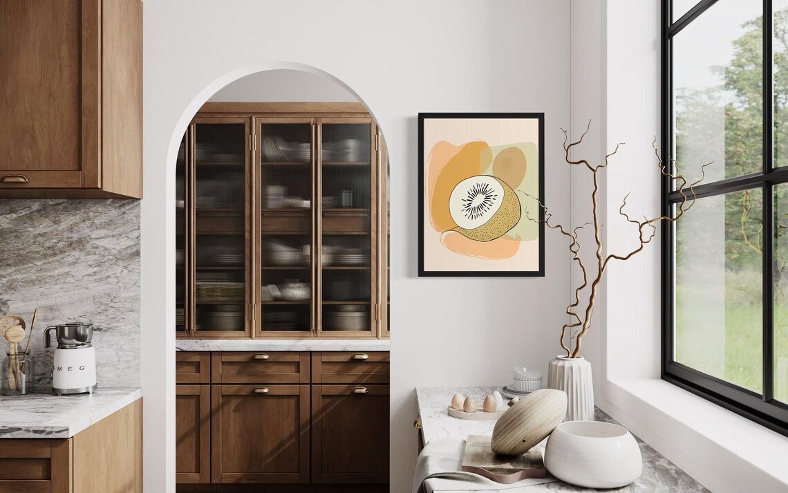 Grapes Food Art Print, Original Paint Artwork - Image 4
