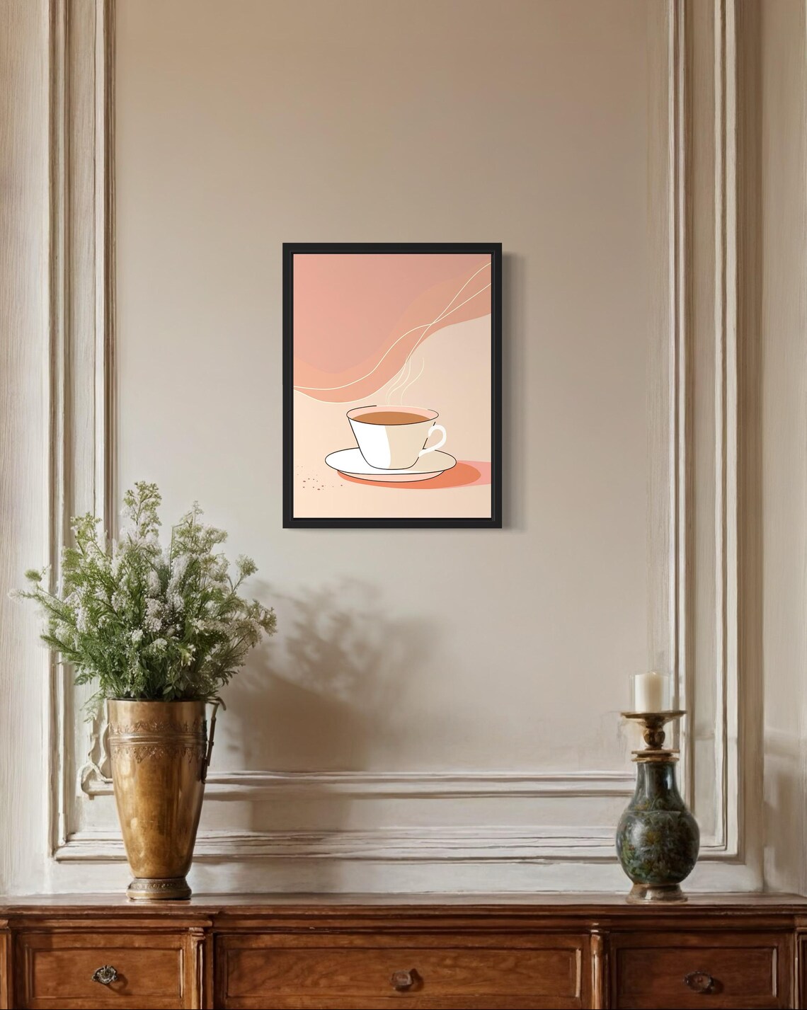 Coffee Food Art Print, Original Paint Artwork - Image 2