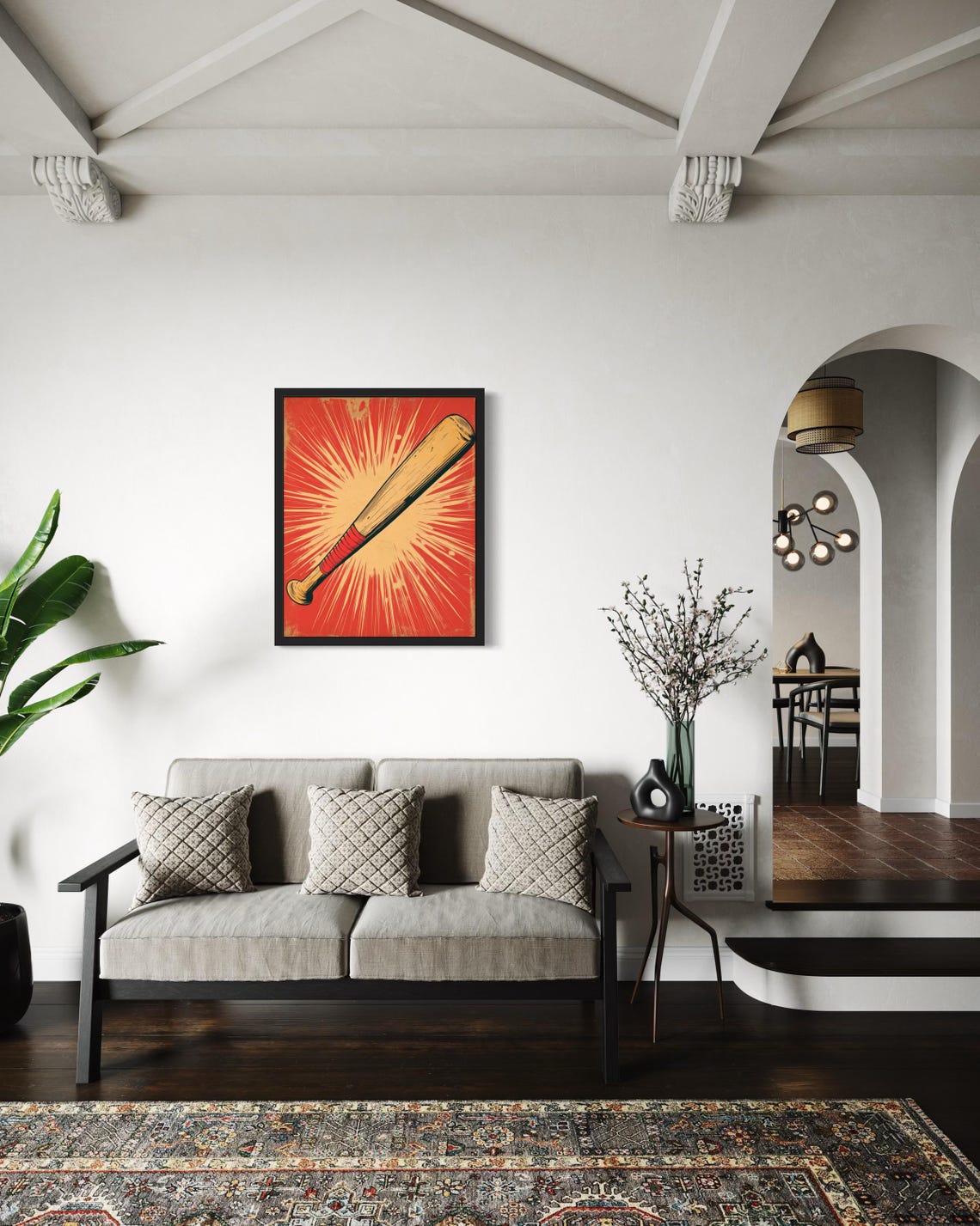 Baseball Bat Pop Art Poster - Image 2