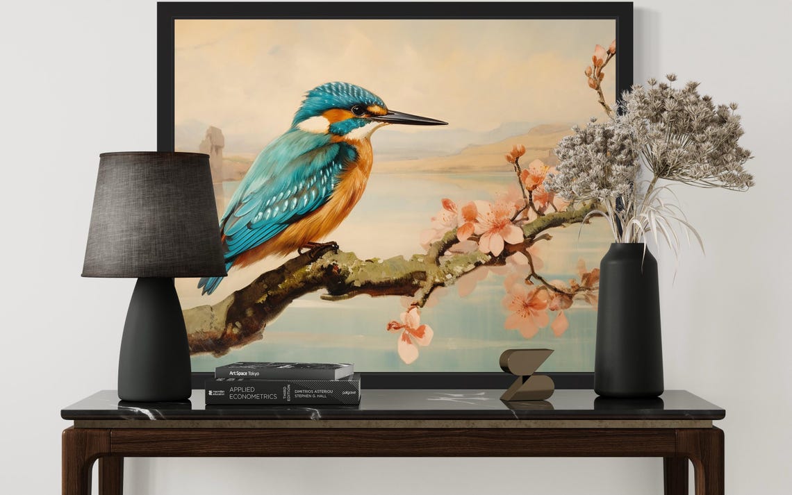 Kingfisher Abstract Art Print - Image 3