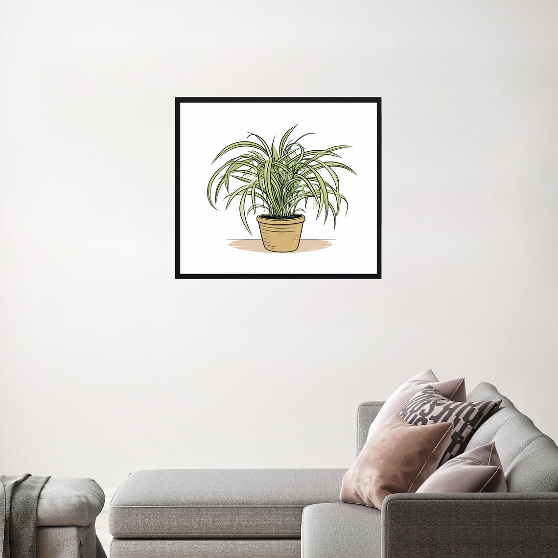 Spider Plants Art Print, Botanical Decor - Image 3