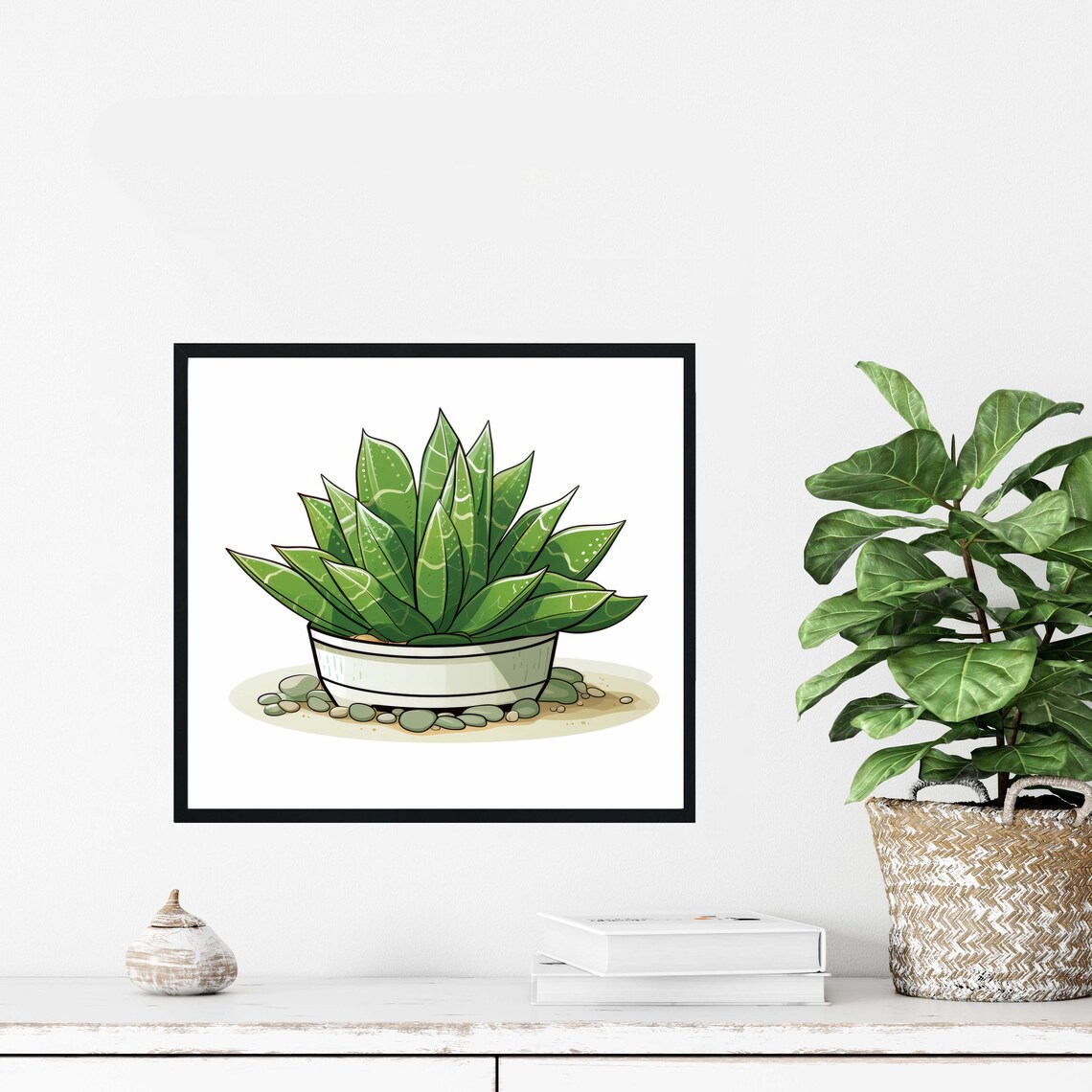 Haworthia Plants Art Print, Botanical Decor - Image 4