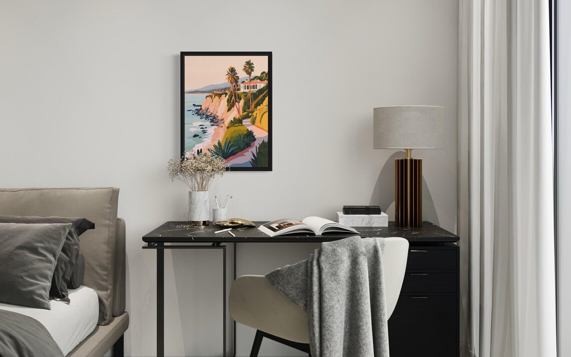 Carpinteria Bluffs Abstract Boho Wall Art - Image 3