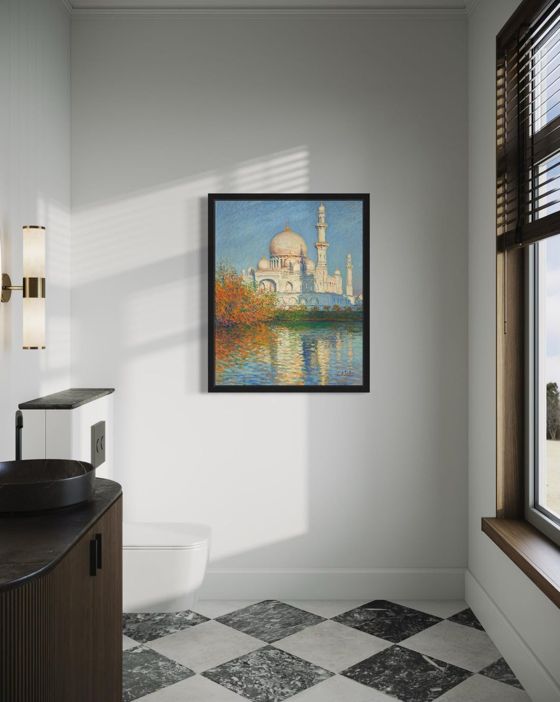 Saudi Arabia Countries Monet Art Print Wall Art Poster Original Paint Artwork Artwork Decor - Image 4