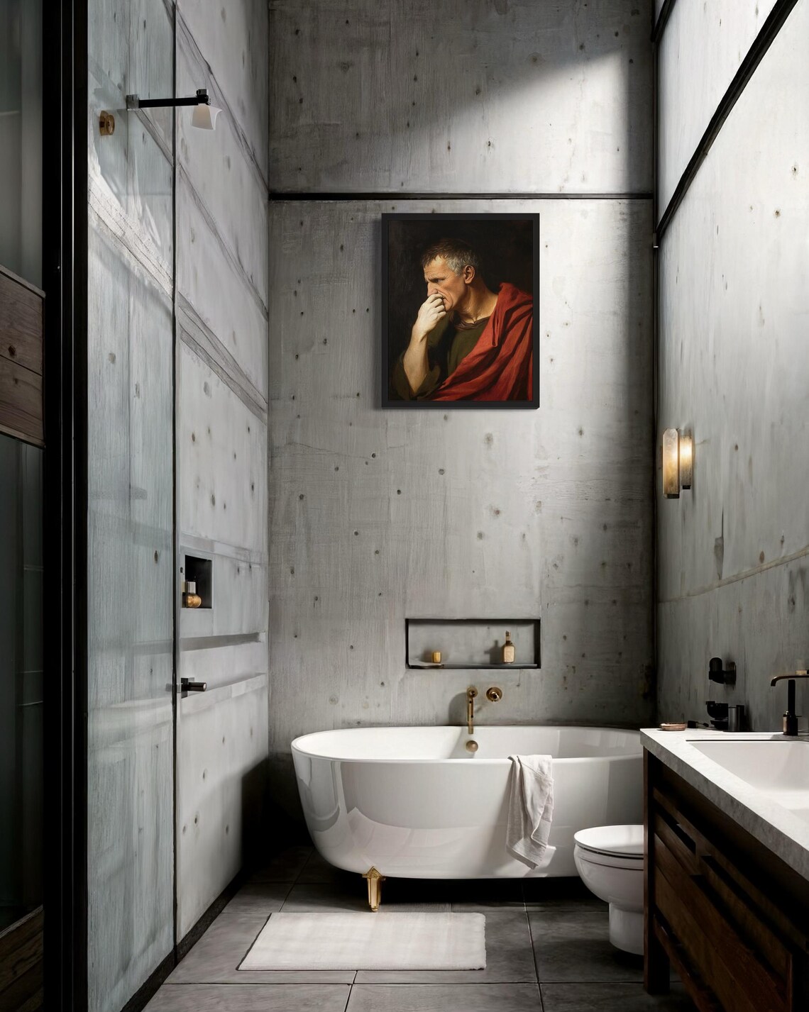 Julius Caesar Hold Nose Bathroom Wall Art - Image 3