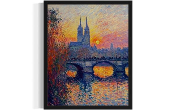 Germany Countries, Monet Art Print
