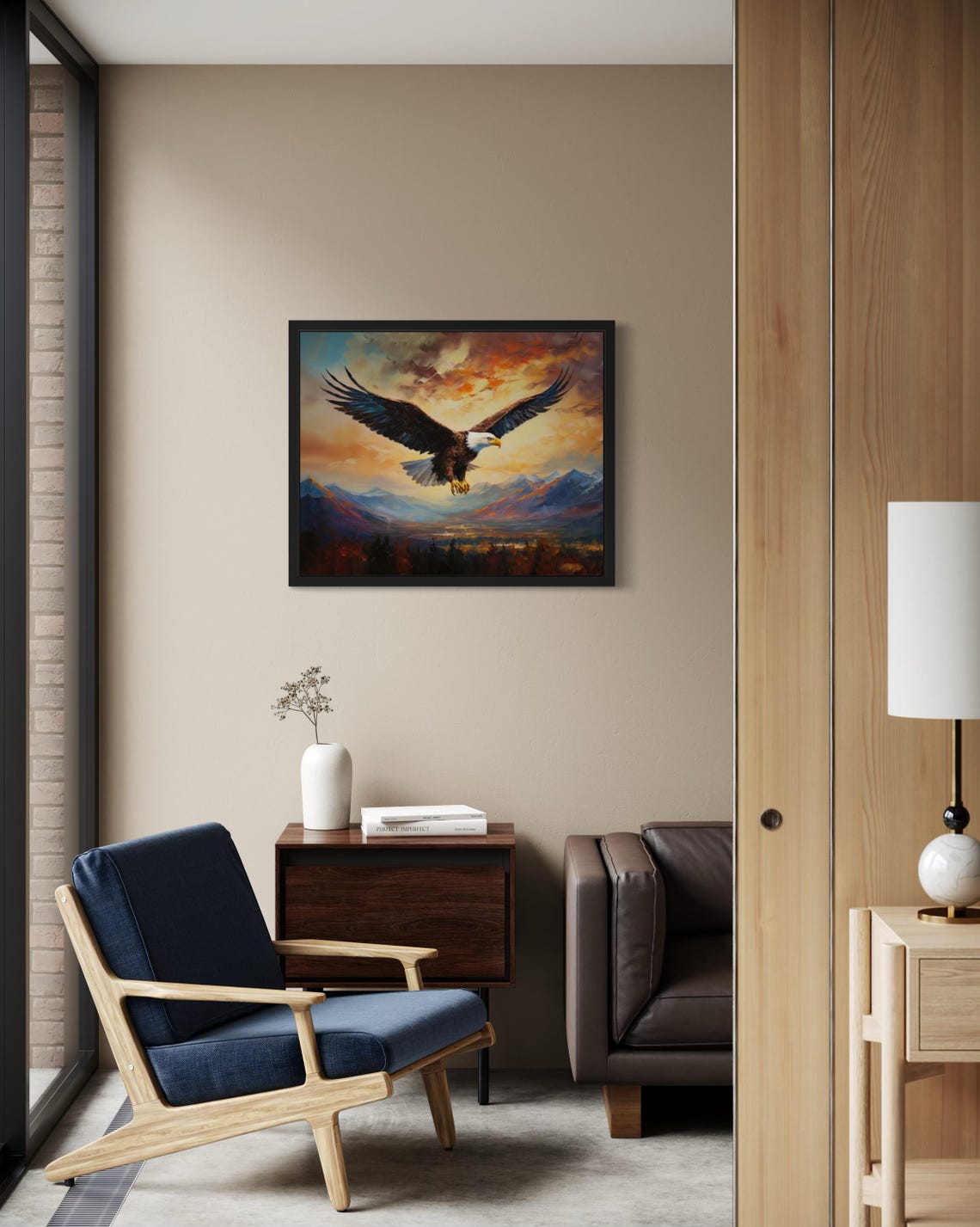 Bald Eagle Abstract Art Print - Image 2