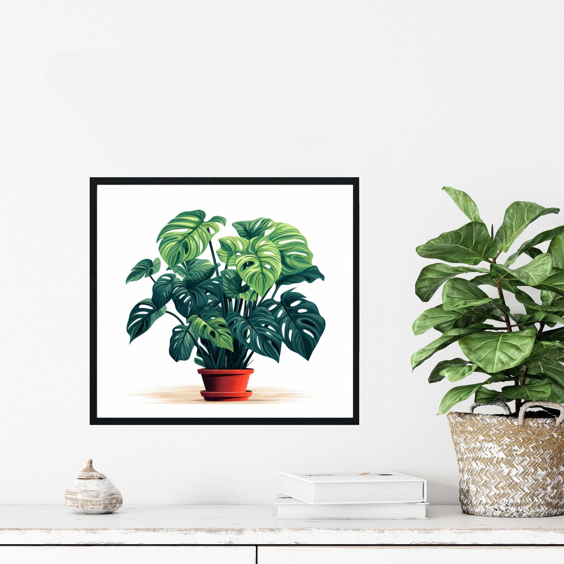 Philodendron Plants, Botanical Art Print - Image 4