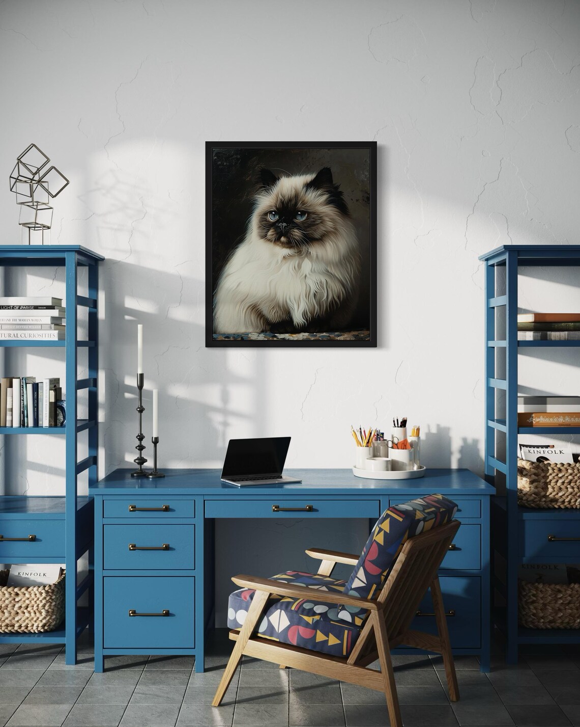 Himalayan Cat Art Print, Original Paint Artwork - Image 3