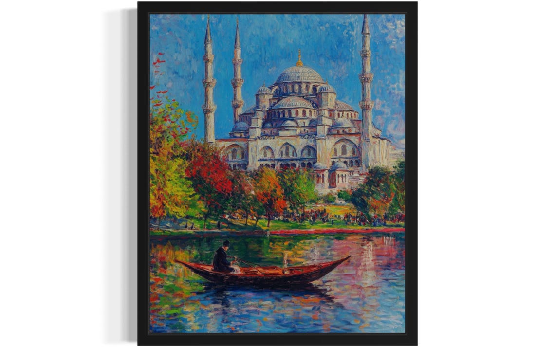 Turkey Countries Monet Art Print