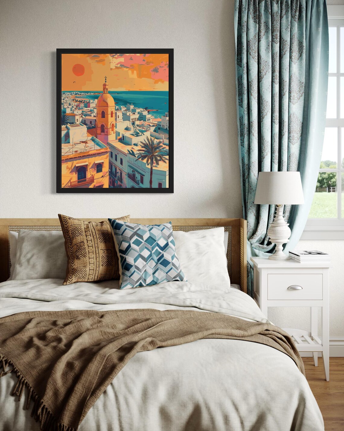 Tunis Tunisia Africa Art Print Wall Art Poster Original Paint Artwork Artwork Decor - Image 3