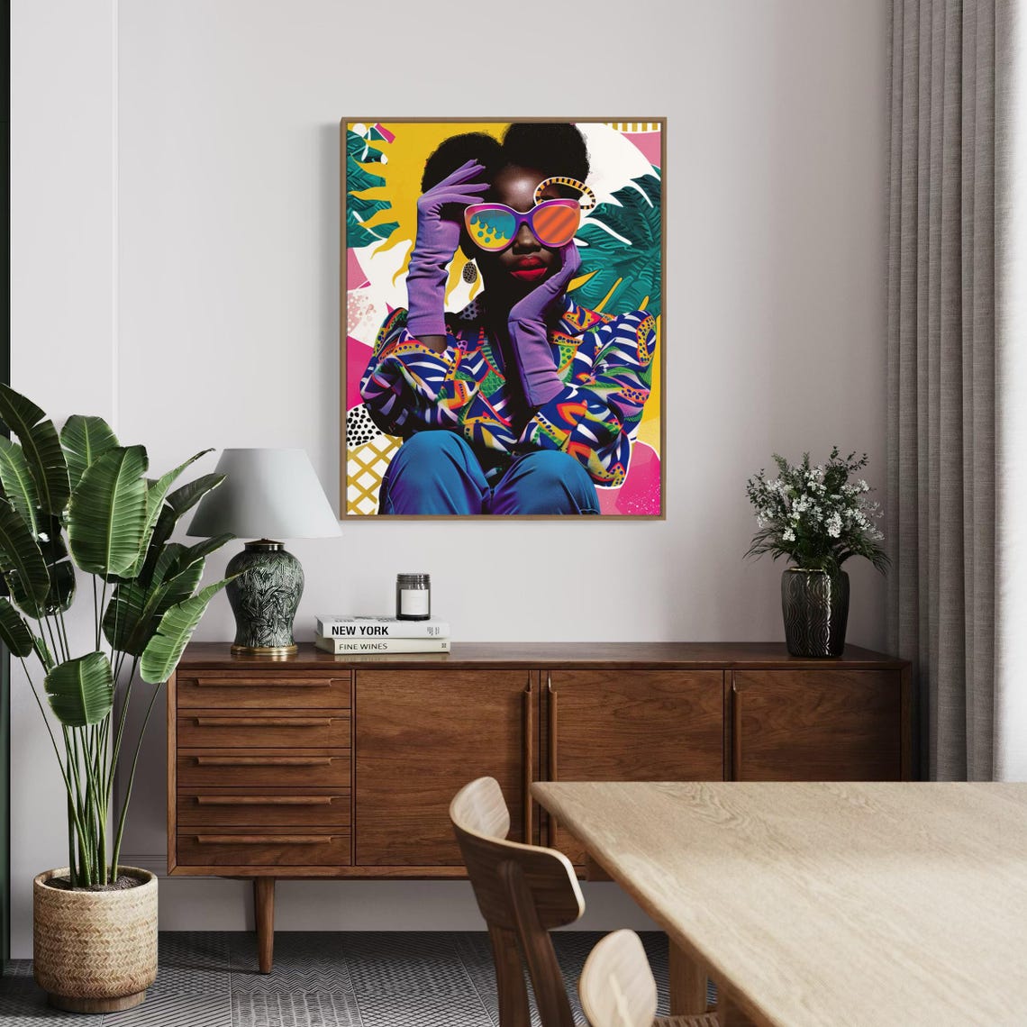Colorful Pop Art Woman With Oversized Rainbow Sunglasses Poster - Image 6