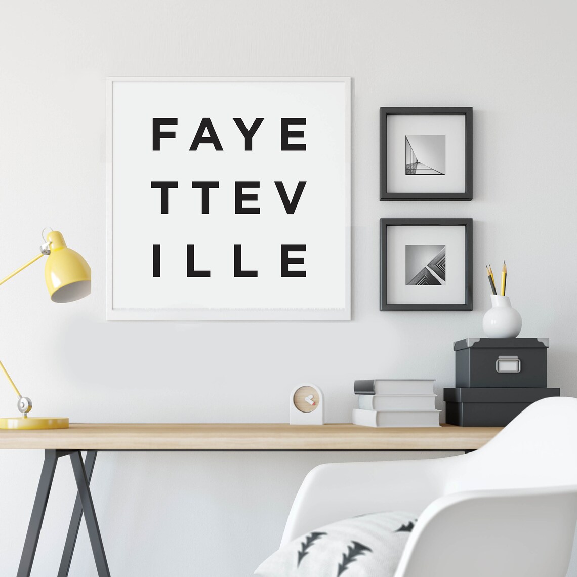 Fayetteville Print Fayetteville Poster Travel Minimalist Decor Hometown College Dorm Decor North Carolina Georgia Arkansas - Image 3