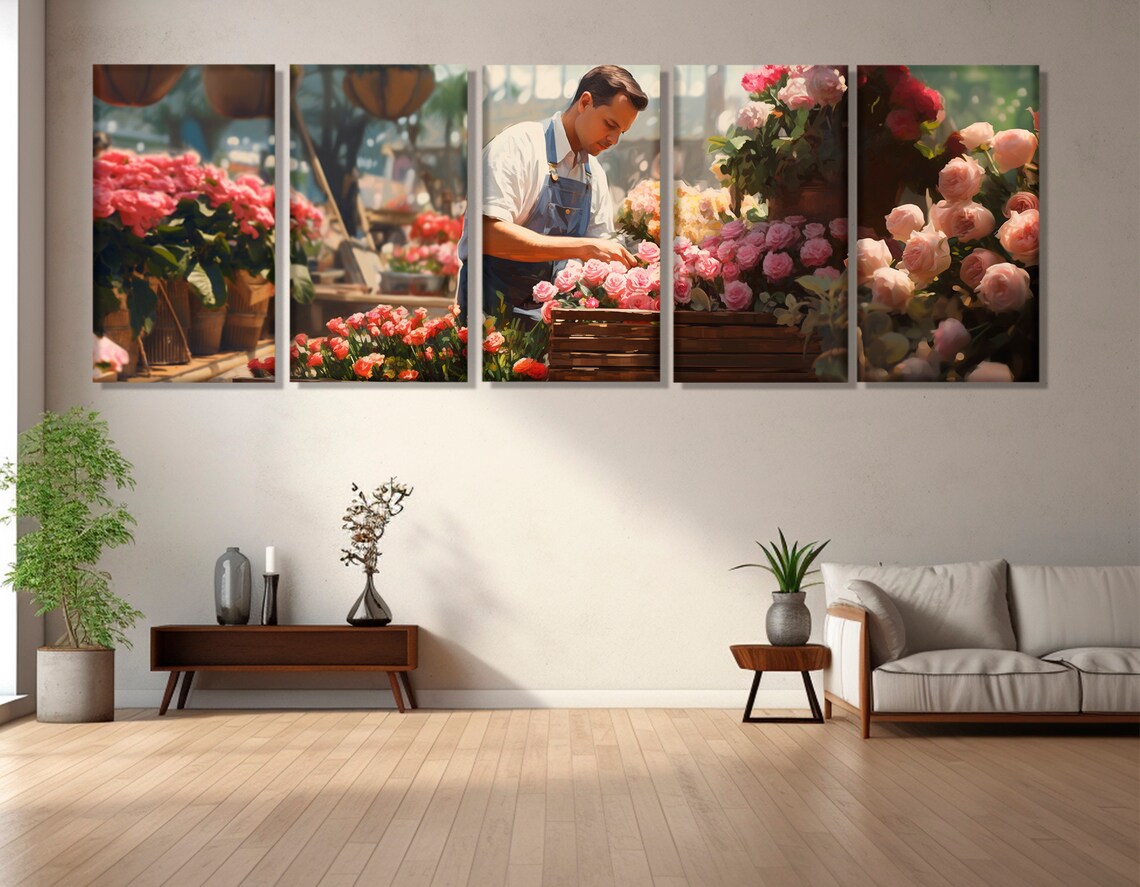 Floristics Wall Art Garden Print Floristics Studio Decor Florist Gift Gardener Gift Framed And Ready To Hang - Image 2