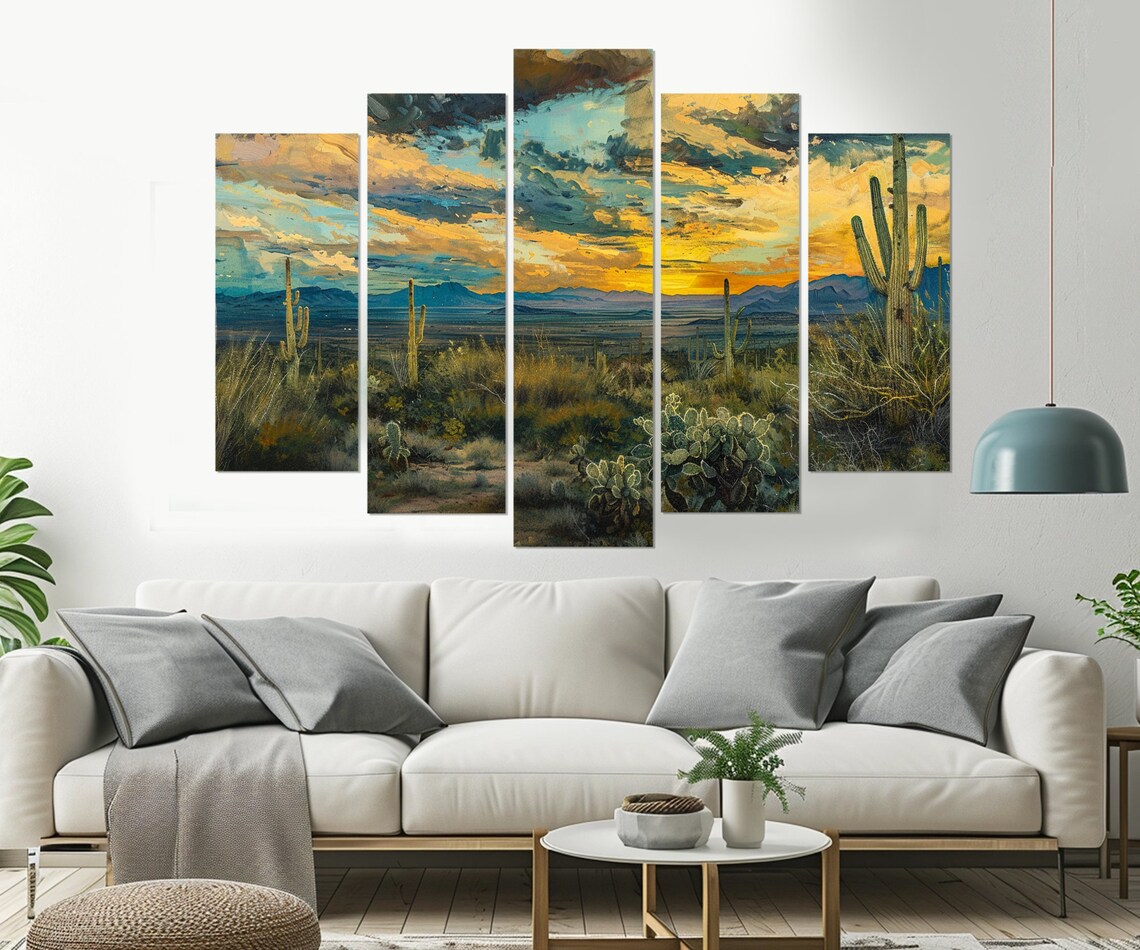 Sonoran Desert Sunset, Abstract Arizona Art Print - Image 4