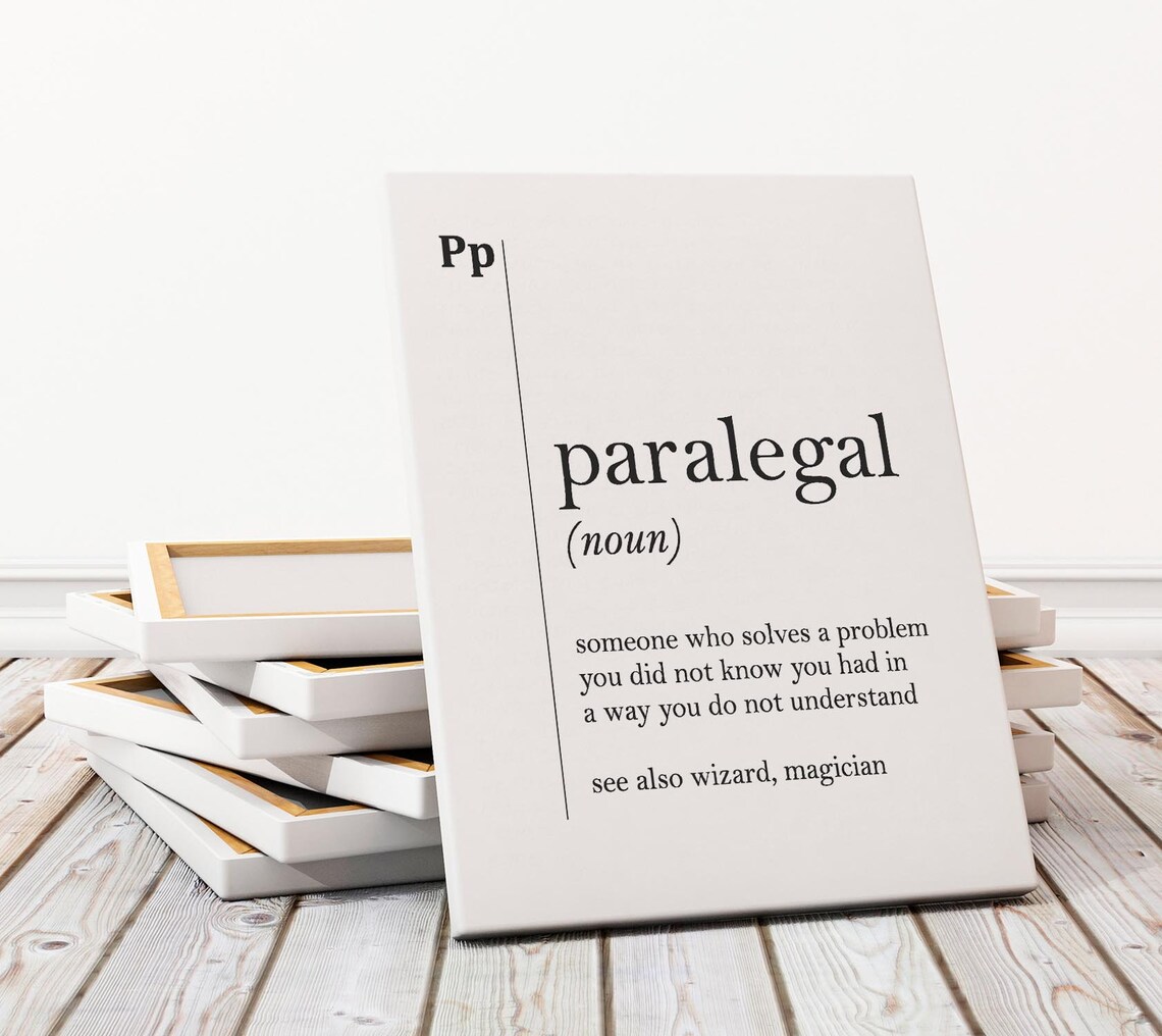 Paralegal Definition Art Print, Lawyer Office Decor - Image 3