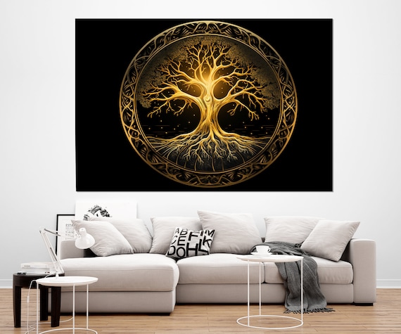 Tree Of Life Print Tree Of Life Wall Art Tree Of Life Painting Framed And Ready To Hang