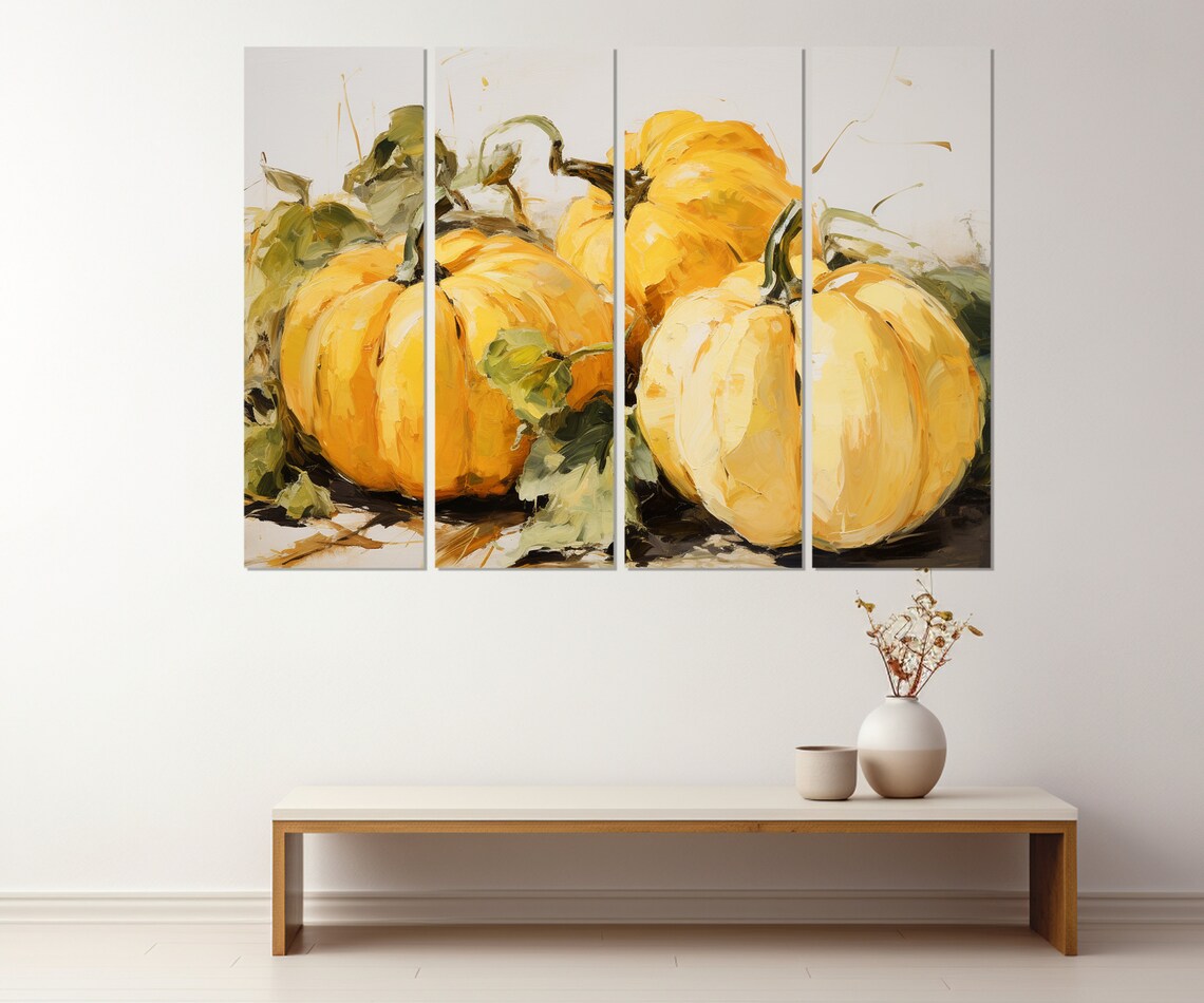 Pumpkins Art Print, Kitchen Farmhouse Decor - Image 3