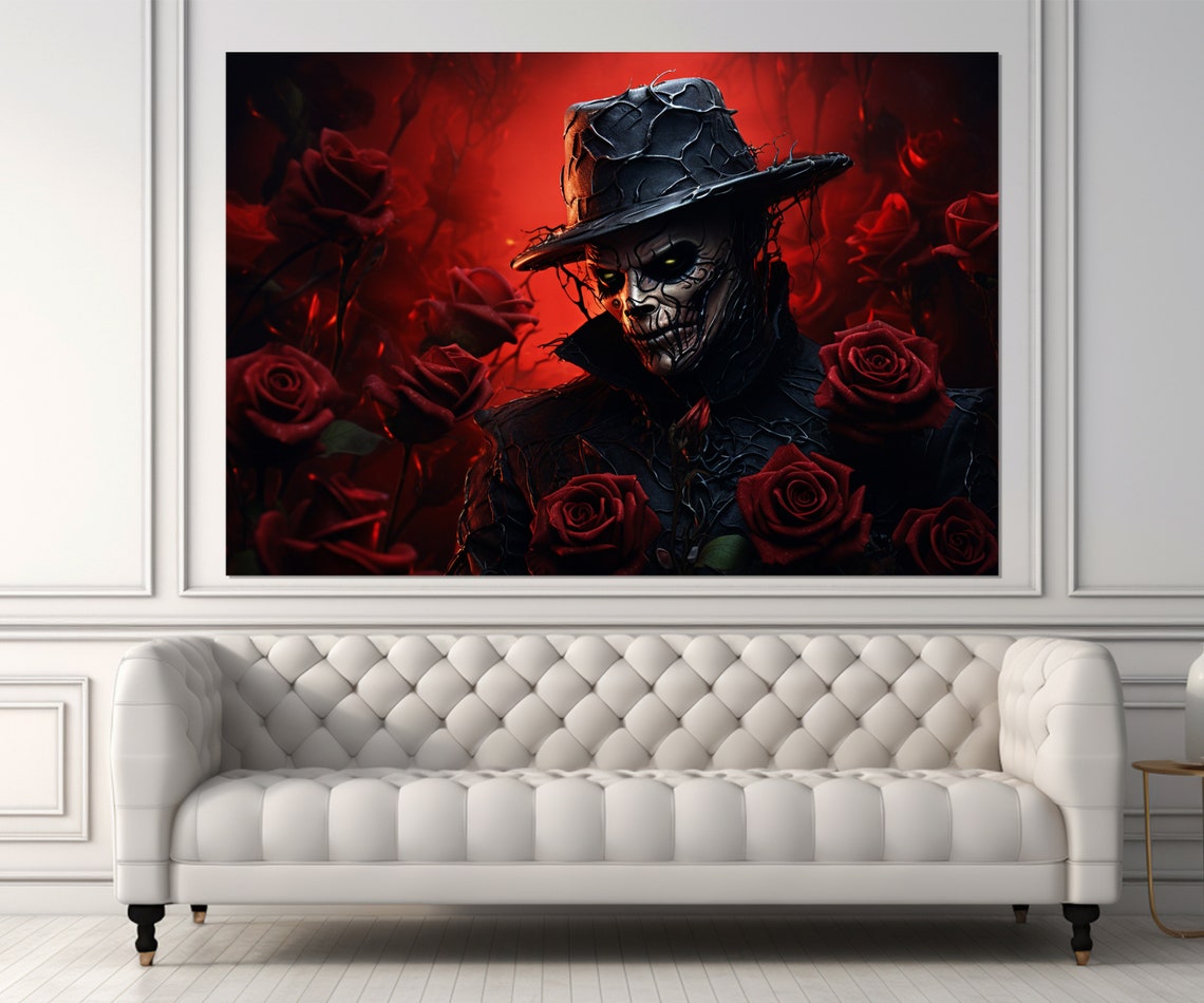 Horror Wall Art Dark Academia Print Gothic Wall Art Framed And Ready To Hang - Image 2