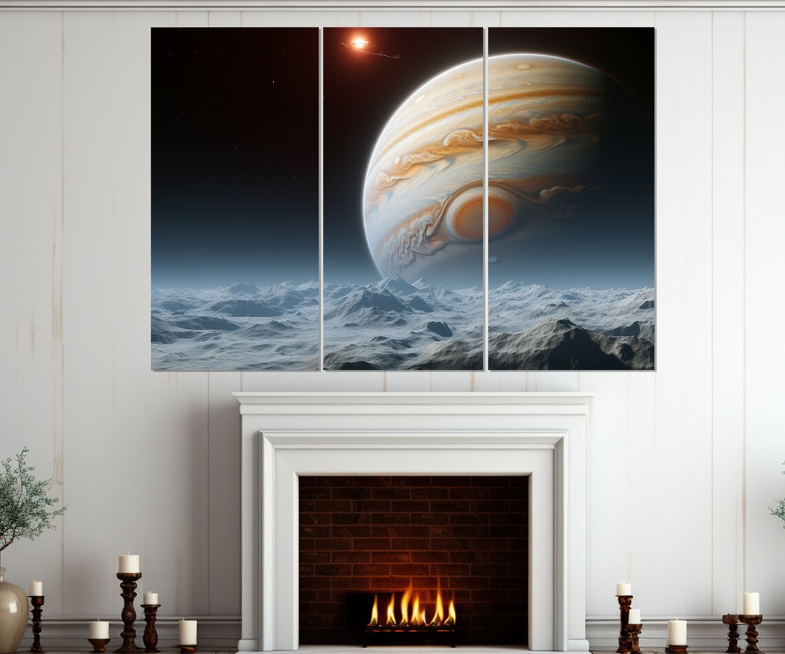 Abstract Jupiter Painting, Celestial Space Art - Image 2