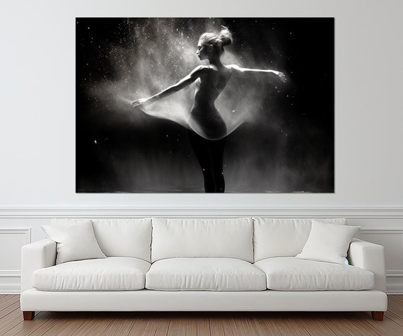 Abstract Woman Dancer Print Dancing Painting Dancer Gift Dancing Studio Decor Dancing Class Wall Art Framed And Ready To Hang