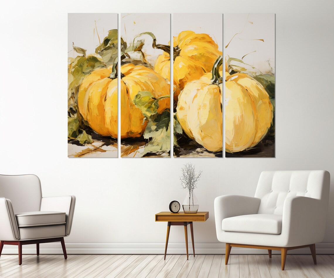 Pumpkins Art Print, Kitchen Farmhouse Decor - Image 2