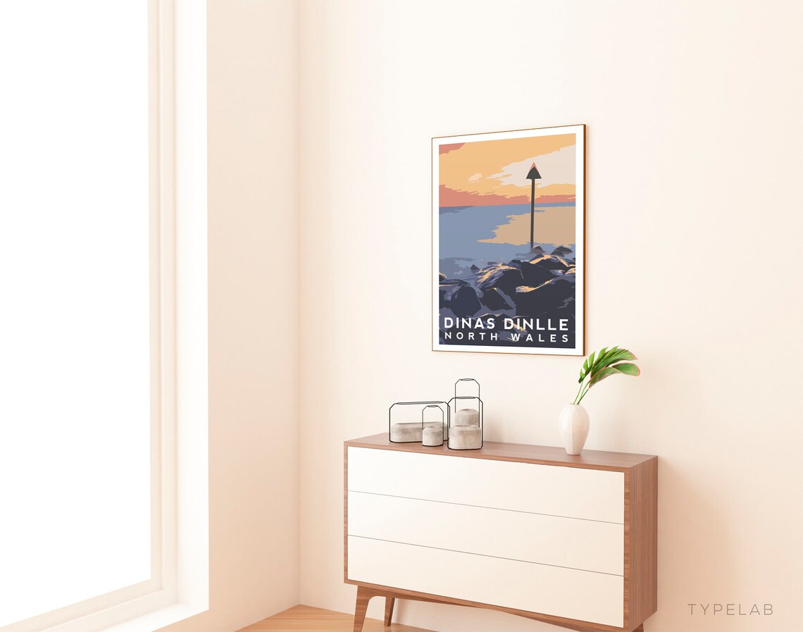 Dinas Dinlle, North Wales Coastal Poster