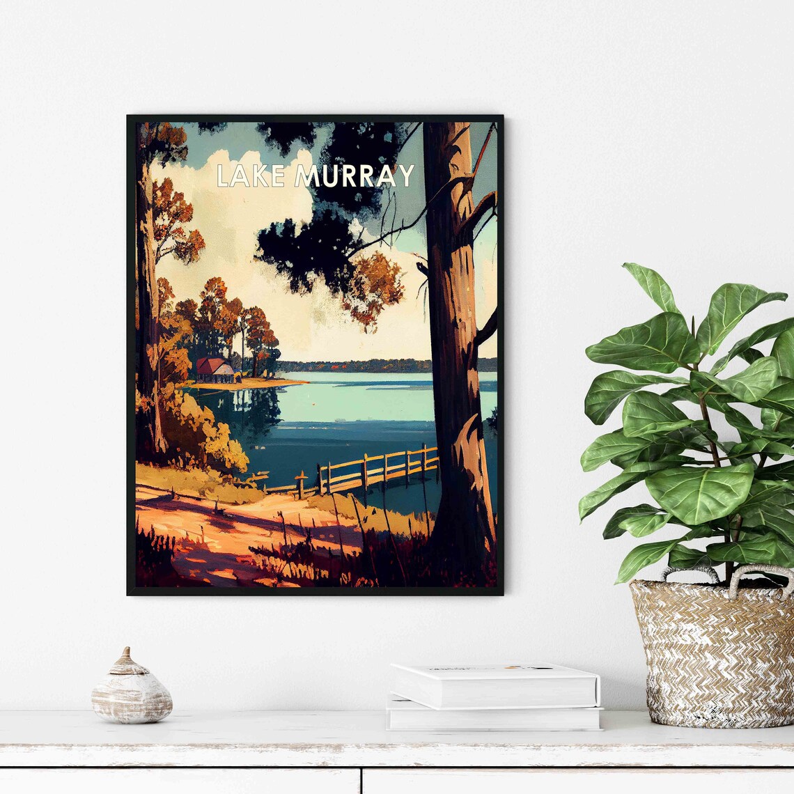 Lake Murray South Carolina Golden Hour Lakeside Retreat Poster - Image 3