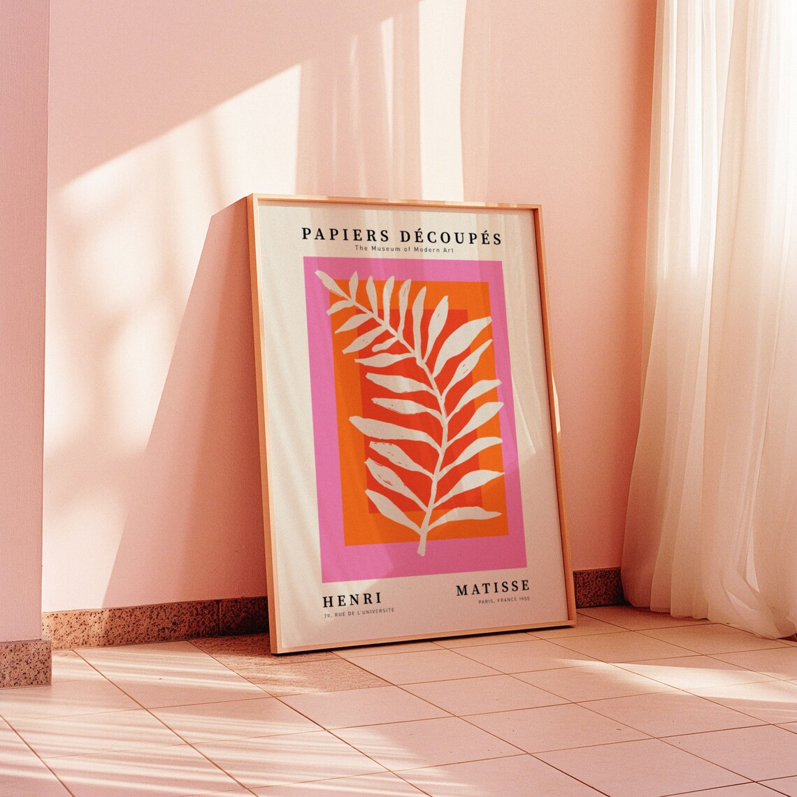 Matisse Beige Pinkorange Poster Art Print - Image 5