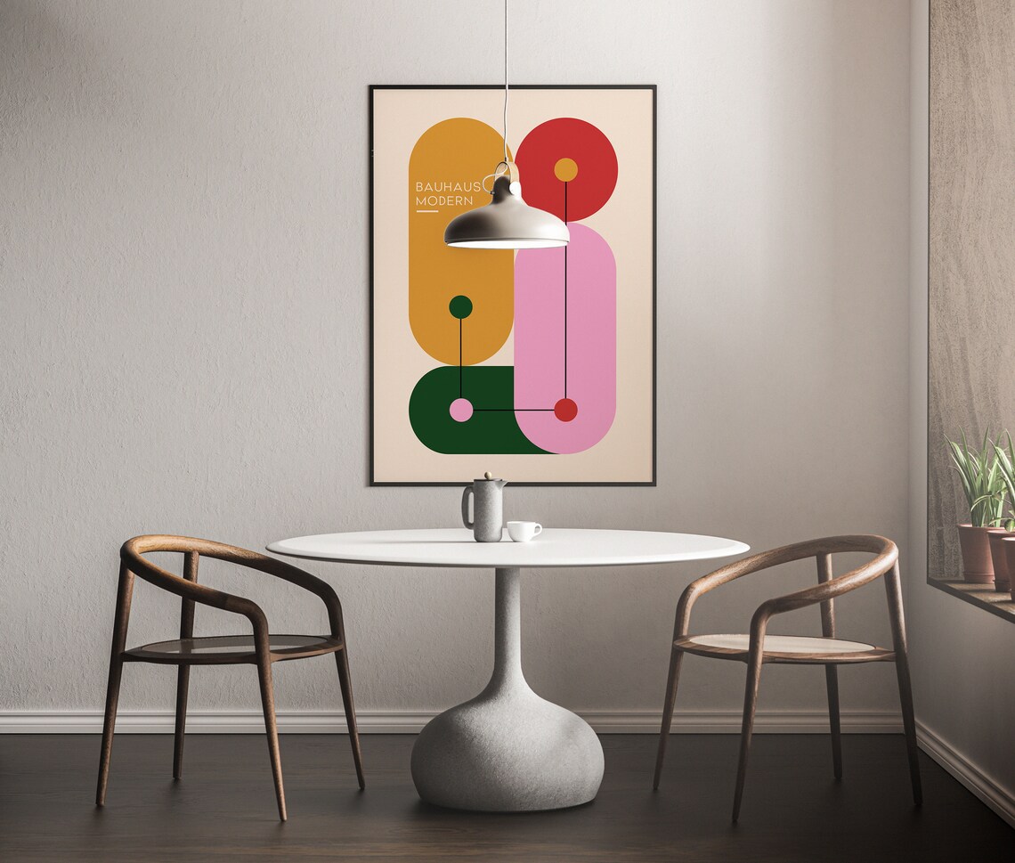 Bauhaus Poster Print, Mid-Century Modern Decor - Image 5