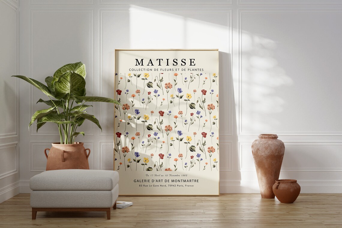 Matisse Flower Market Art Print, Tokyo Botanical Poster