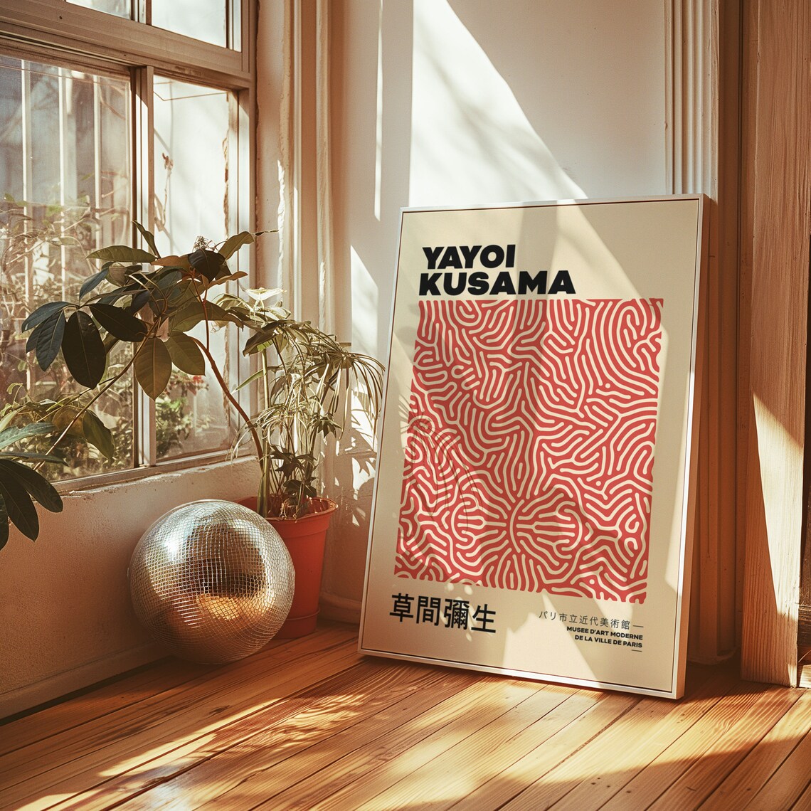 Yayoi Kusama Red Dot Art Print, Japanese Art - Image 4
