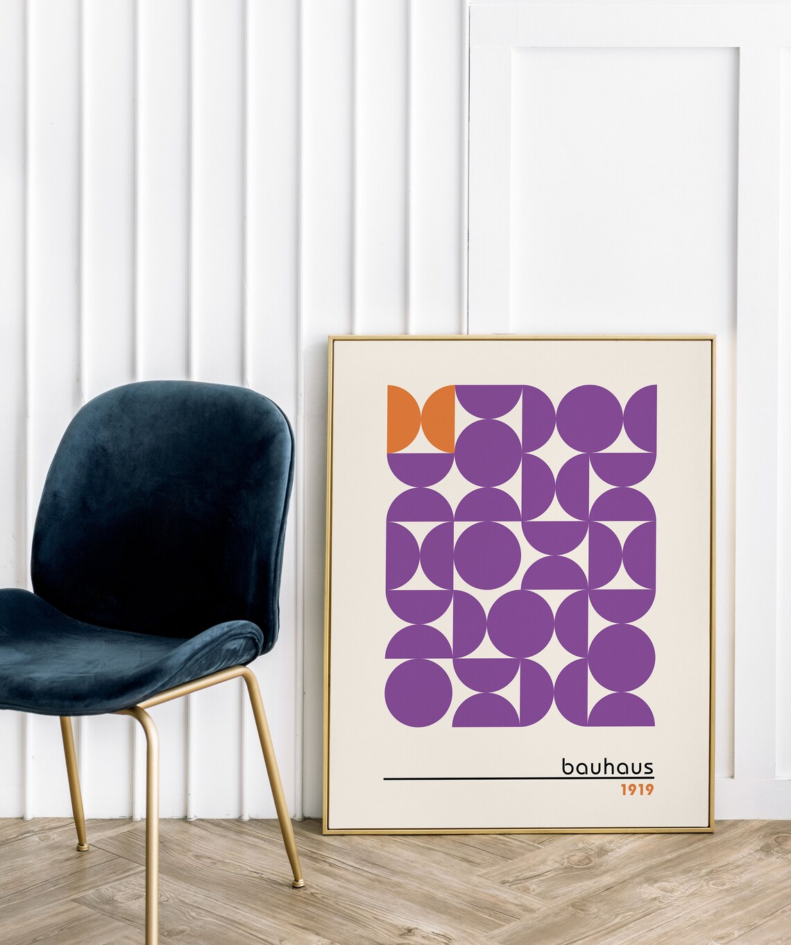 Bauhaus Exhibition Poster, Geometric Mid-Century Decor - Image 2