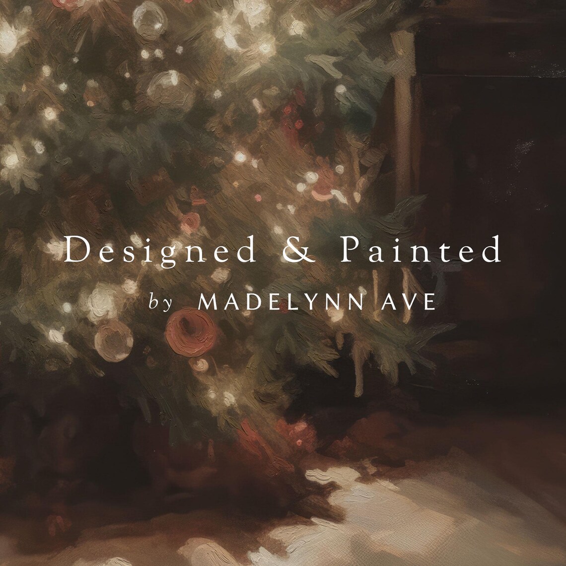 Vintage Christmas Tree Art Print, Antique Style - Image 6