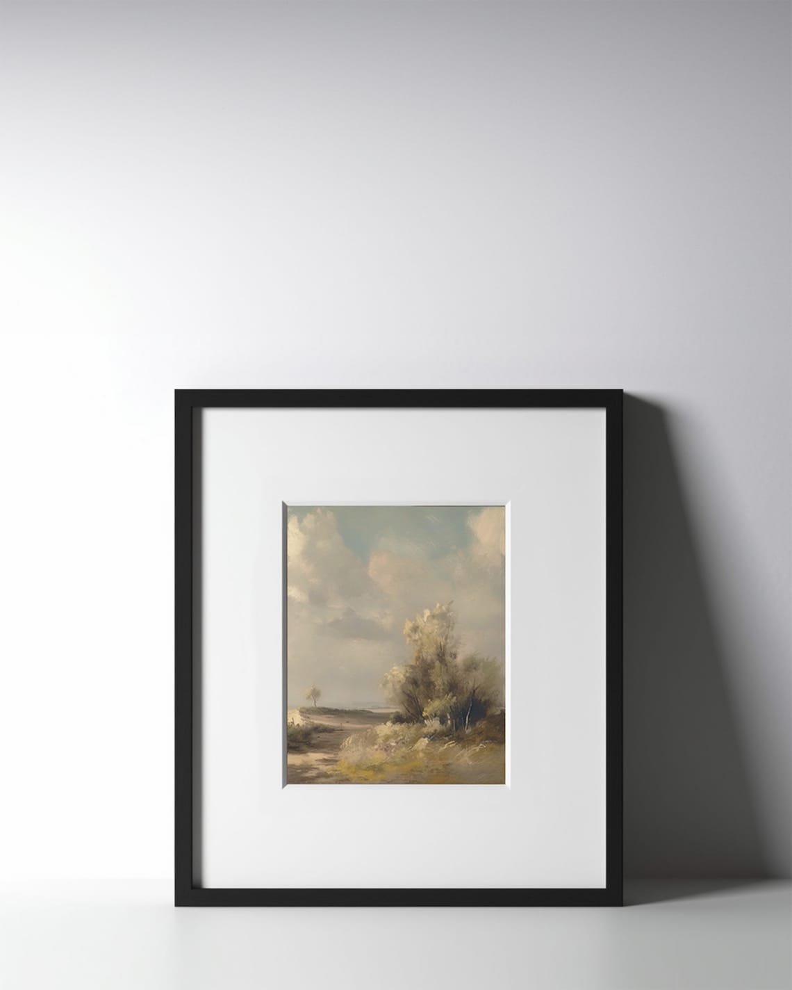 Vintage Coastal Seascape, Abstract Farmhouse Art Print - Image 3