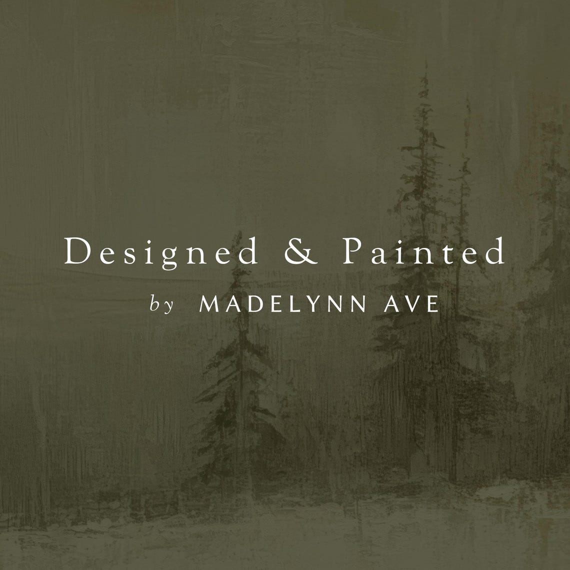 Winter Green Landscape Art Print Unframed Moody Christmas Wall Art Snowy Woods Pines Scene Modern Minimalist Home Decor - Image 6
