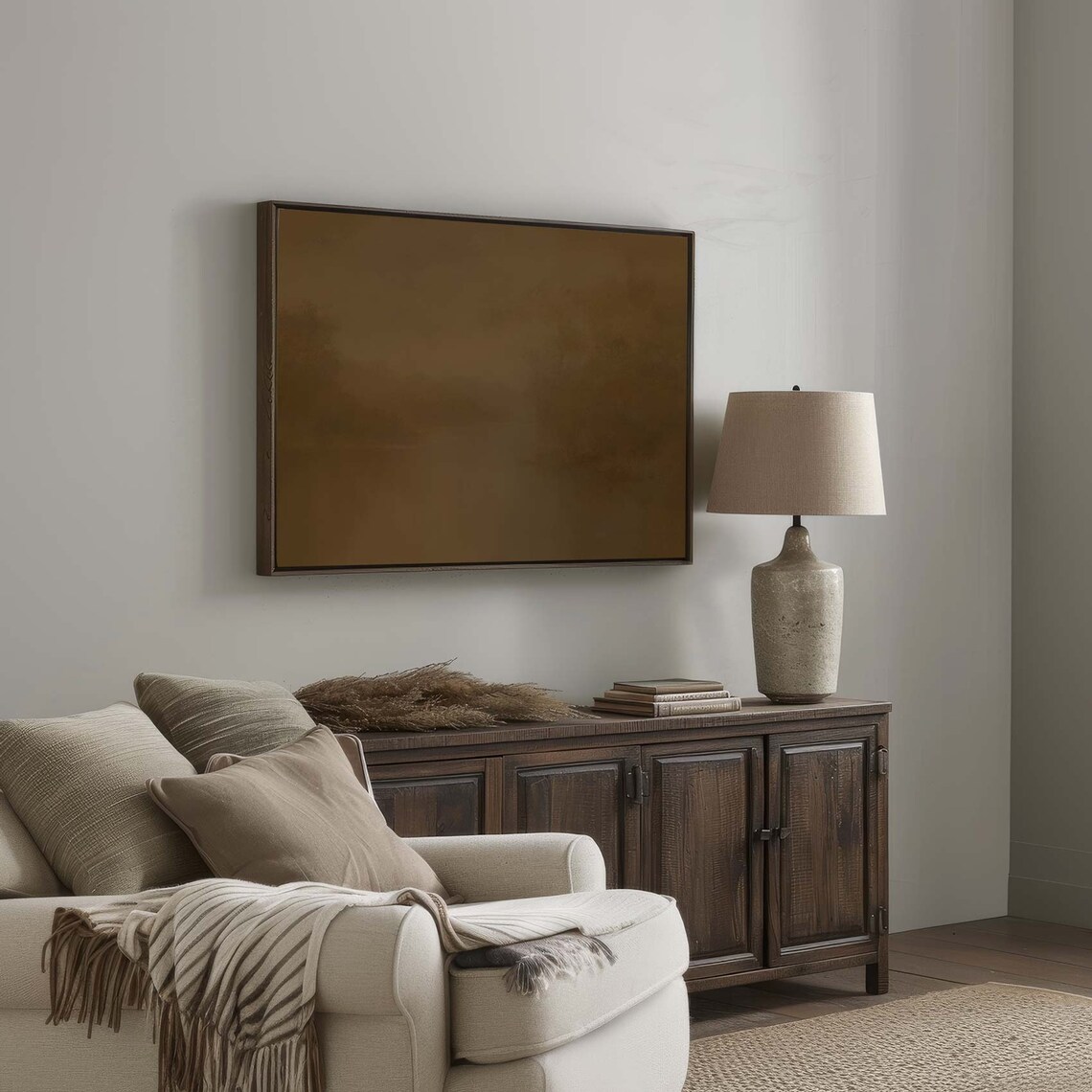 Moody Landscape Modern Art Print for Living Room - Image 3