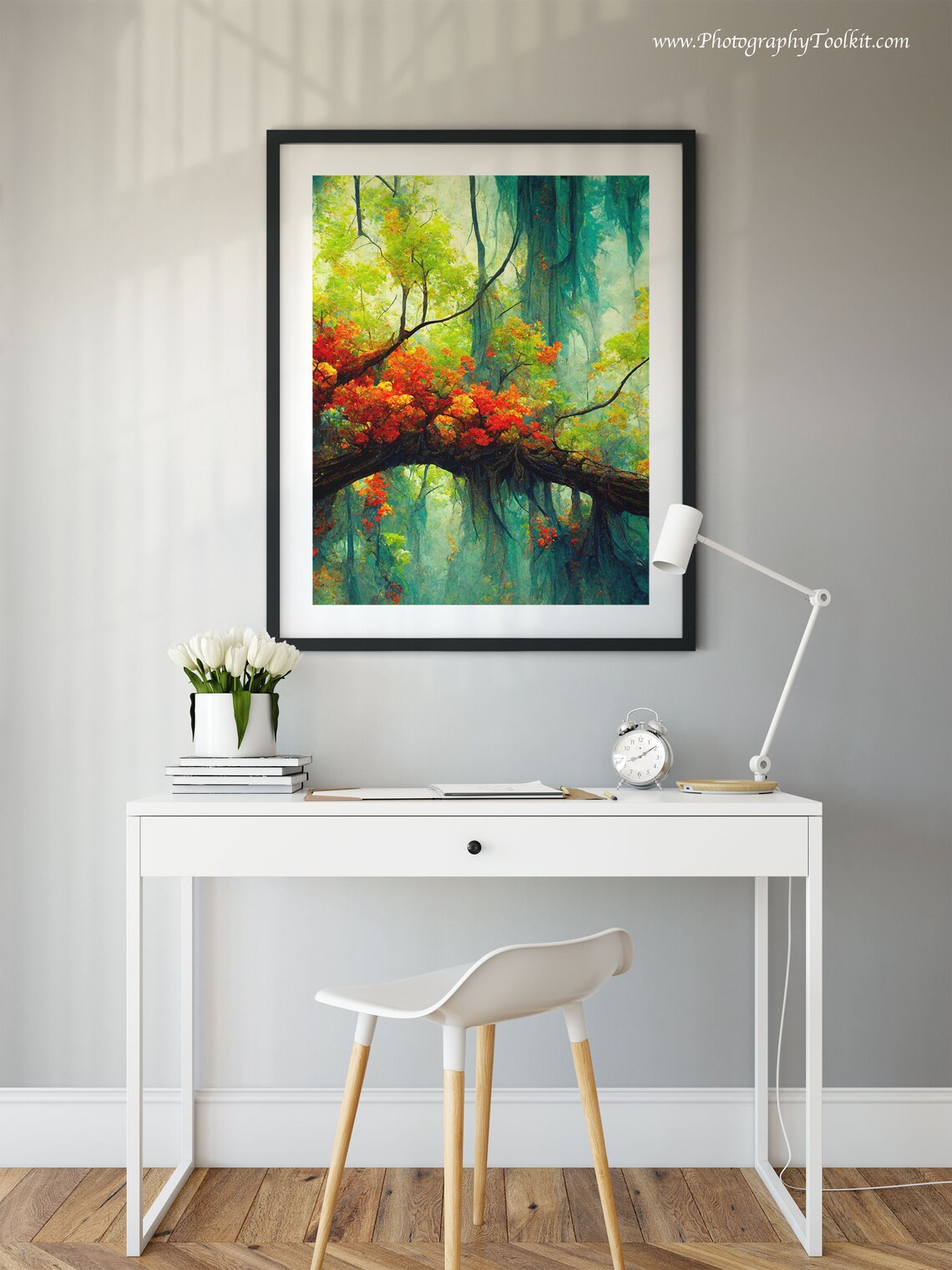 Spring Landscape Forest Art Print, Pine Trees - Image 2