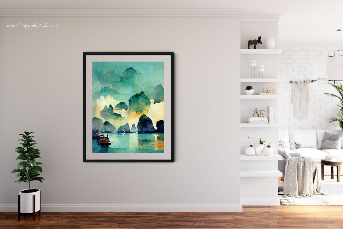 Vietnam Ha Long Bay Travel Poster, Vietnam Wall Decor - Image 4