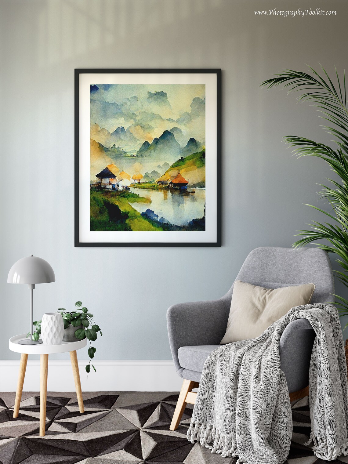 Vietnam Watercolor Travel Poster, Asia Wall Decor - Image 6
