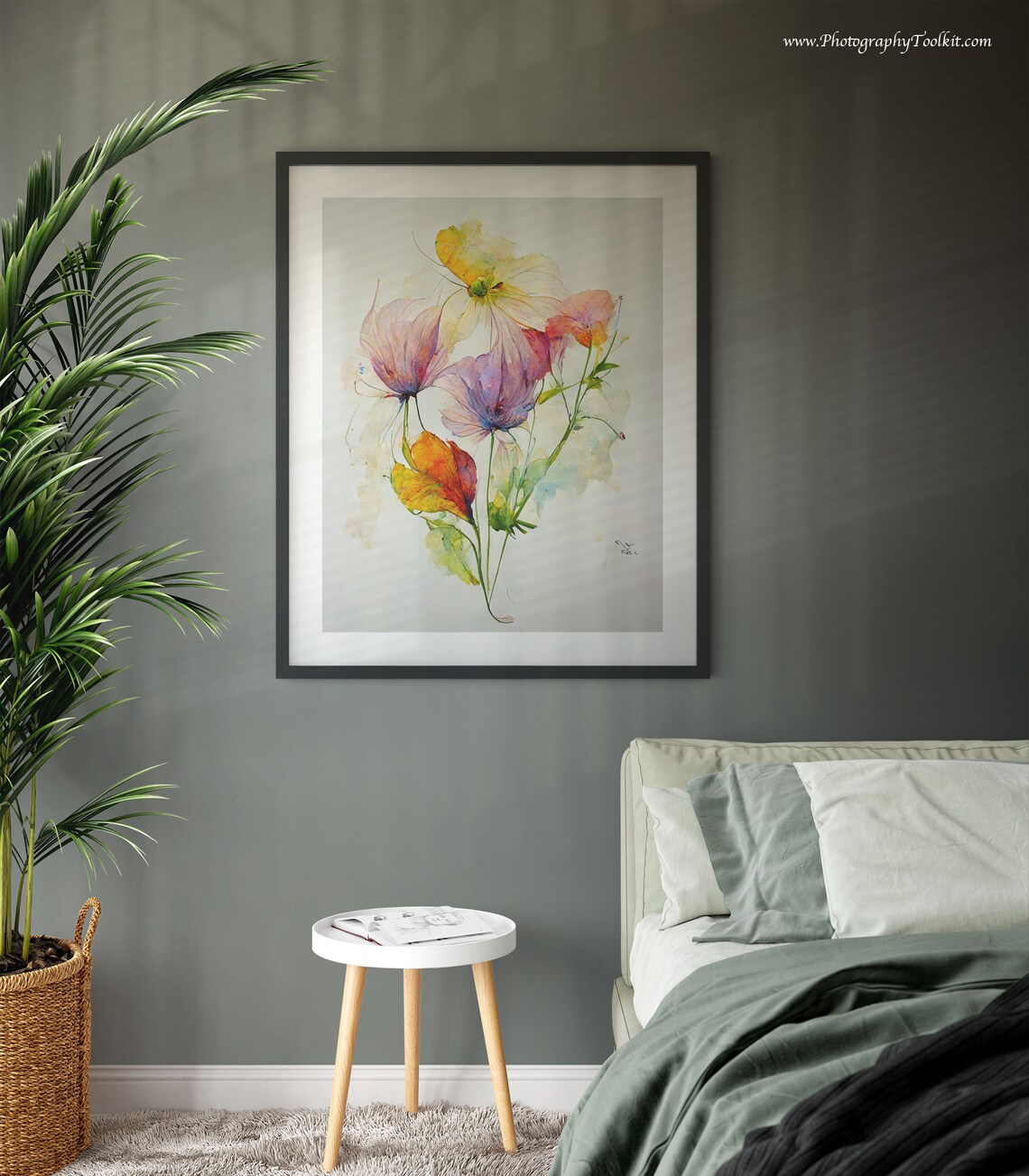 Wildflowers Botanical Art Print, Greenery Decor - Image 3