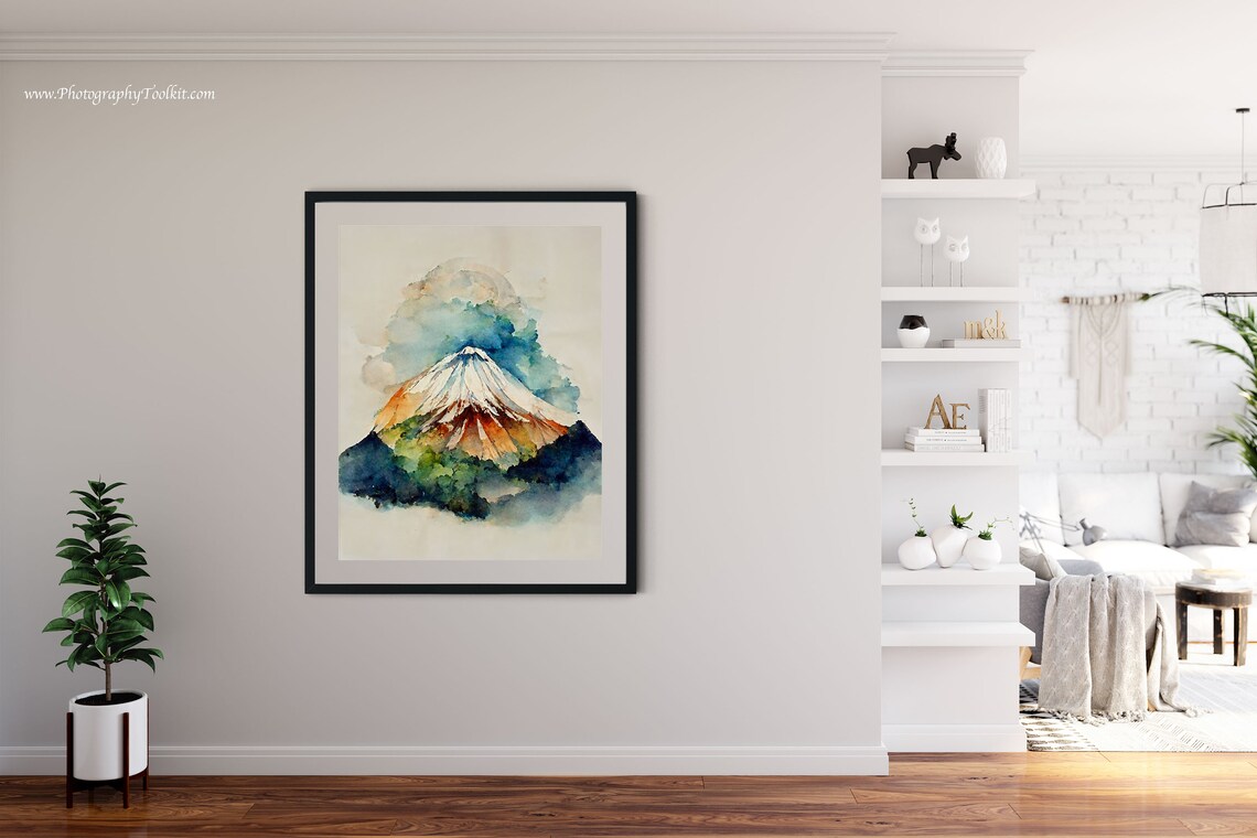 Mount Fuji Japanese Travel Poster, Mountain Art Print - Image 4
