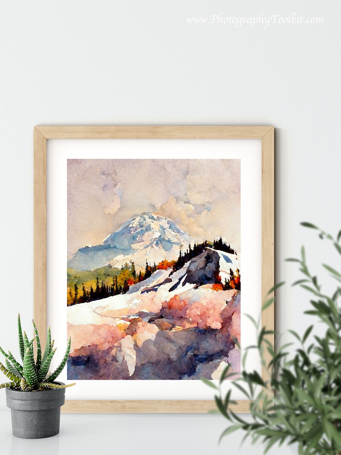 Mount Rainier National Park Art Print, Mountain Landscape - Image 5