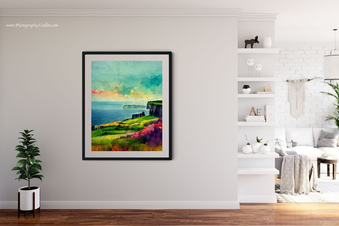 Cliffs Of Moher Travel Print, Ireland Landscape Poster - Image 4